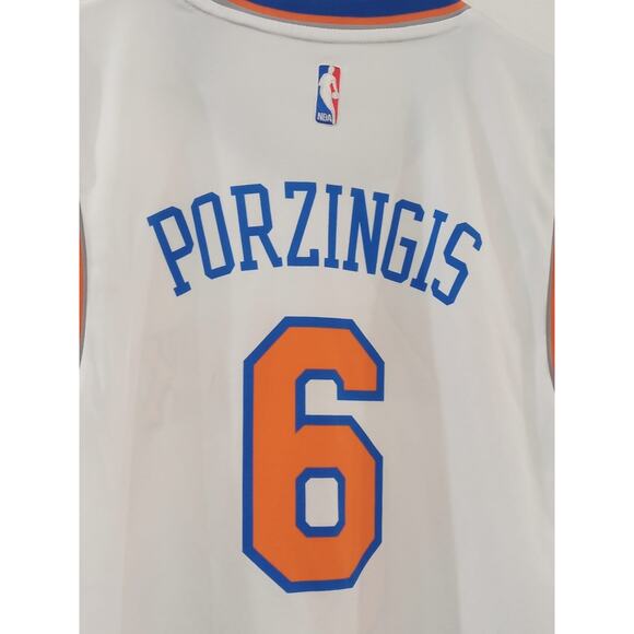 Adidas Jersey Shirt New York Knicks #6 Kristaps Porzingis NBA Basketball Size M - Picture 8 of 11